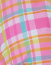 Roze en gele ruit