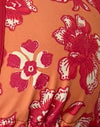 Floral Fun Orange met contrastbinding