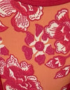Floral Fun Orange met contrastbinding