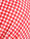 Rood geruit met Picot-versiering