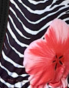 Contrastbinding bloemig zebra