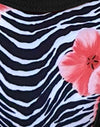 Contrastbinding bloemig zebra
