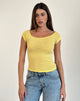 Afbeelding van Charya Off Shoulder Top in Limonade
