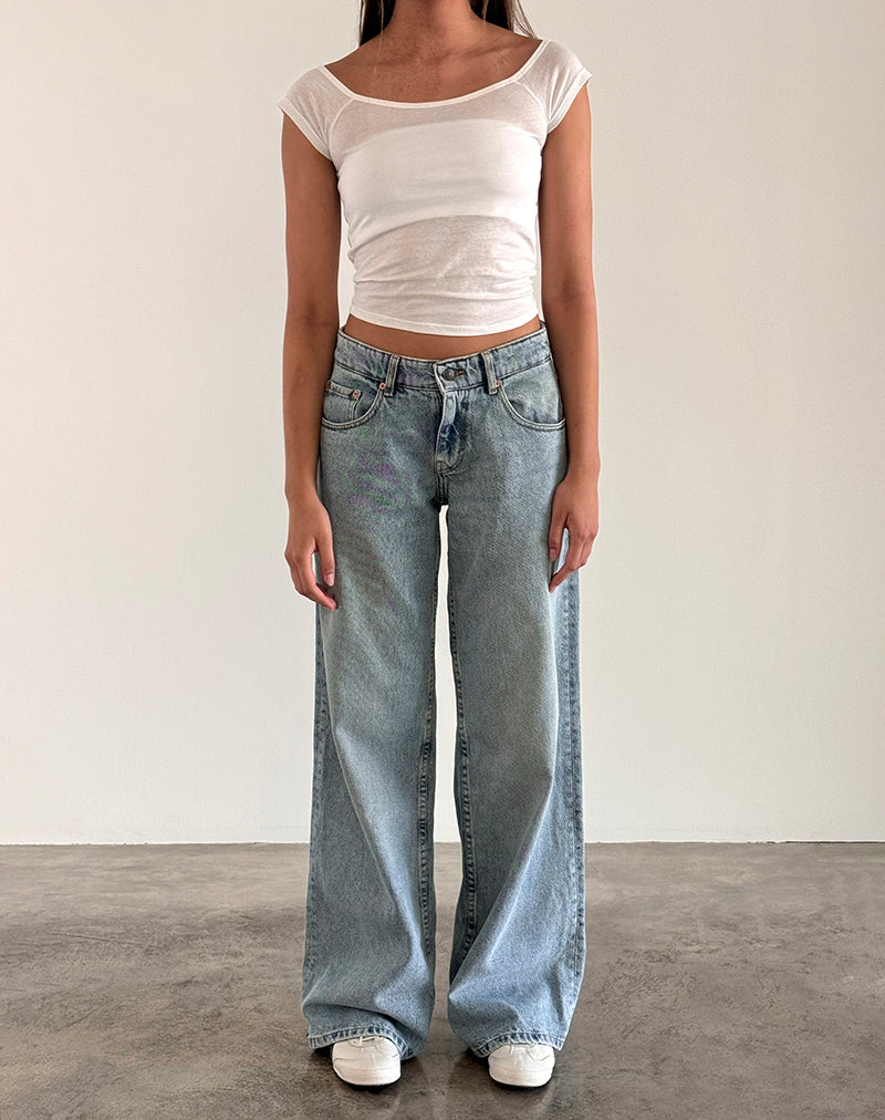 Afbeelding van Charya Off The Shoulder Top in Off White