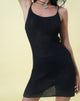 Afbeelding van Chiara Gebreide Midi Dress in Zwart