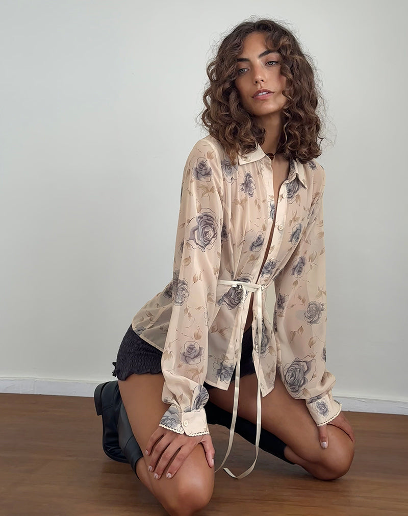 Afbeelding van Christabel Shirt in Wild Rose Blauw