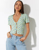Afbeelding van Chu Top in Lime Floral
