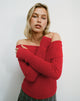 Afbeelding van Circe Gebreide lange mouwen in rood