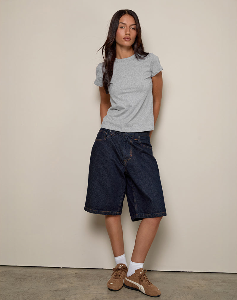Afbeelding van Clio Baggy Tee in Grijs Marl