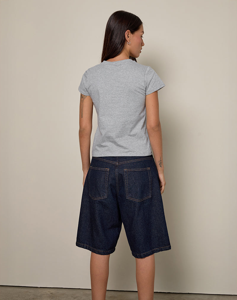 Afbeelding van Clio Baggy Tee in Grijs Marl