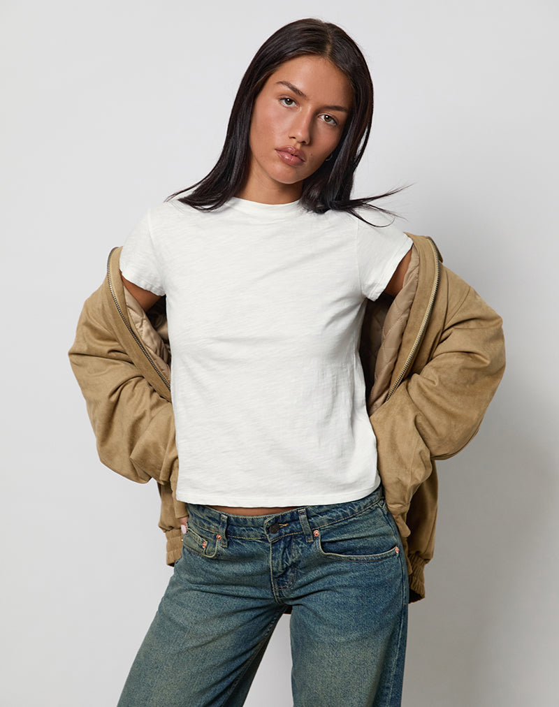 Afbeelding van Clio Baggy Tee in Ivoor