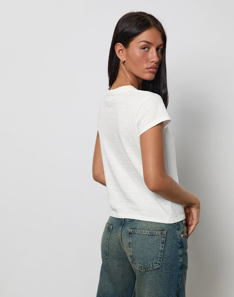 Afbeelding van Clio Baggy Tee in Ivoor