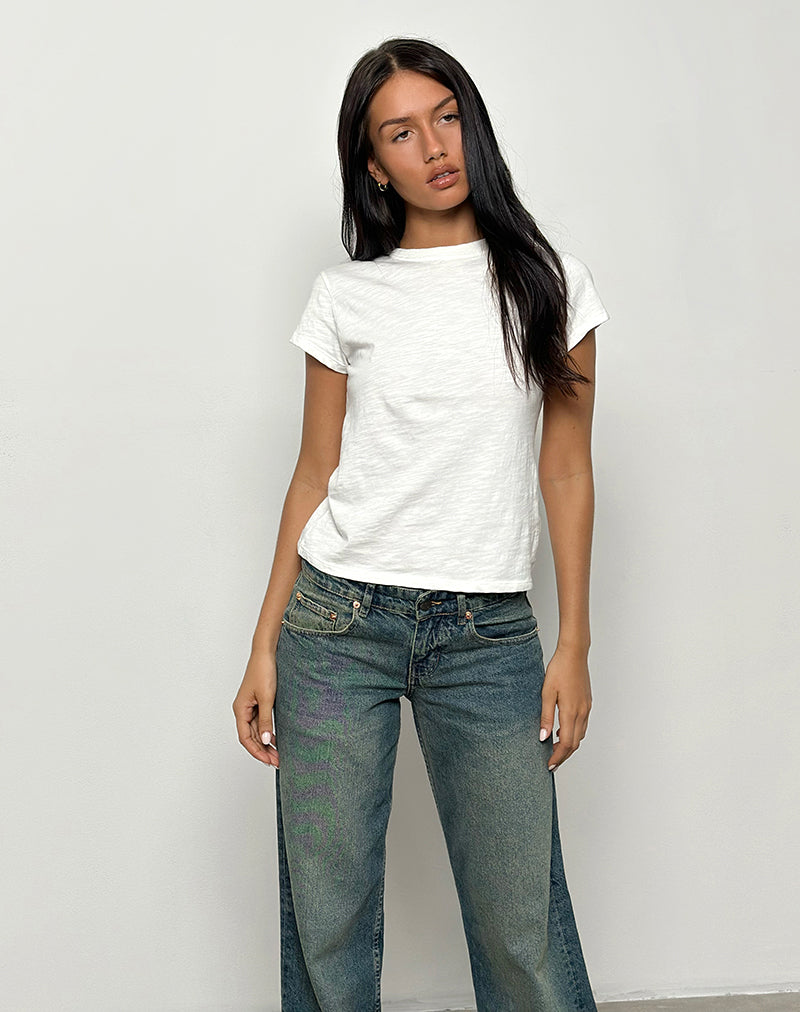 Afbeelding van Clio Baggy Tee in Ivoor