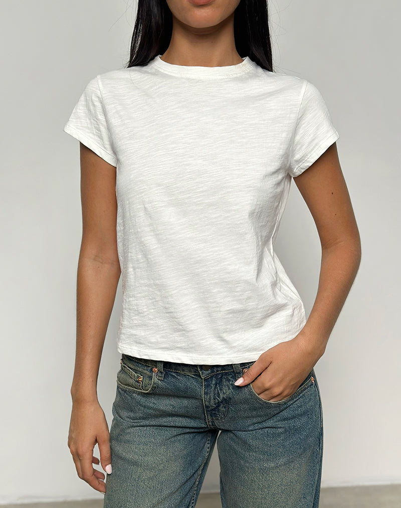 Clio Baggy T-shirt in Ivoor