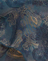 Tonaal blauw paisley