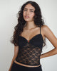 Afbeelding van Cornelia Top in Mari Lace Zwart