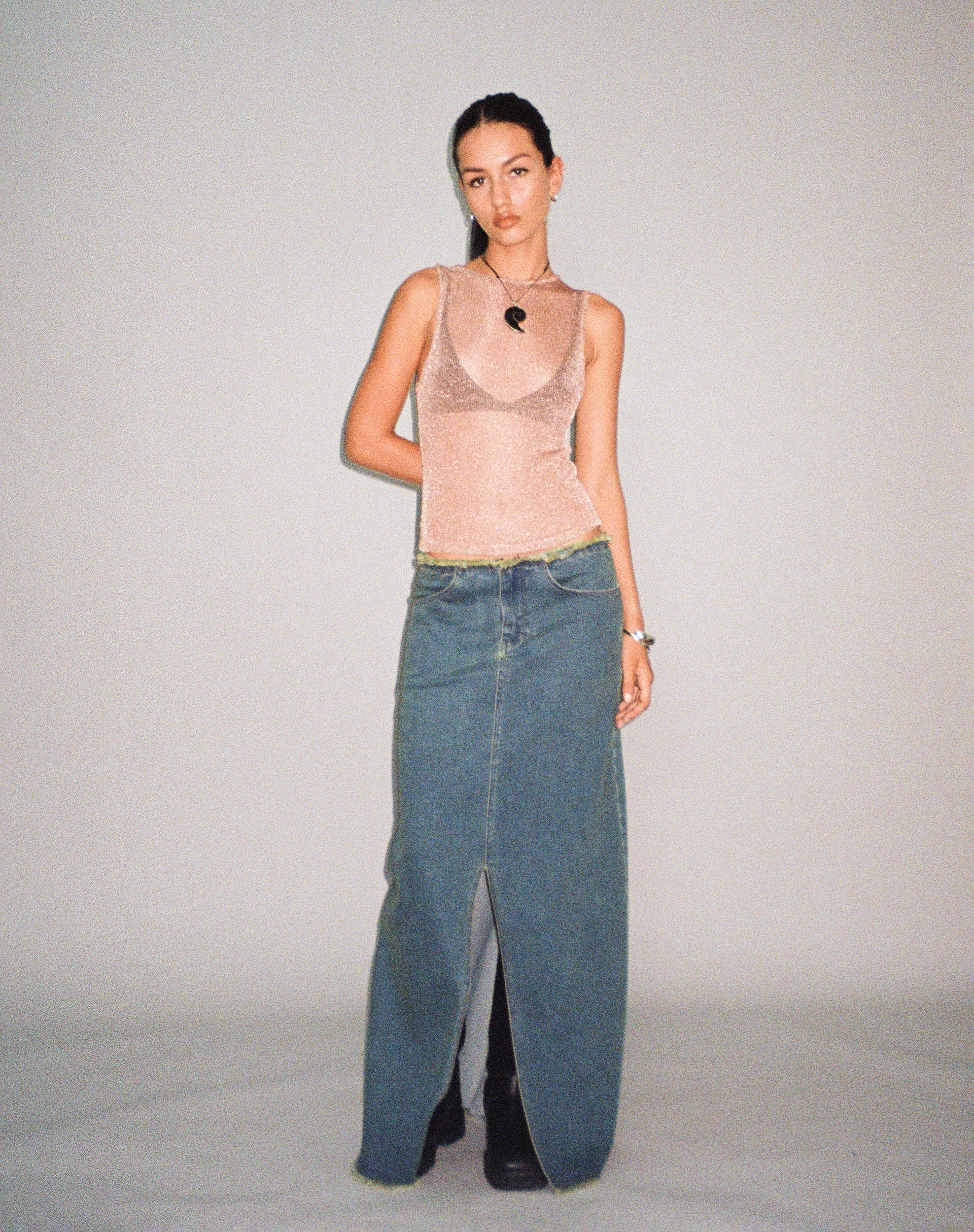 Afbeelding van Cosima Tanktop in Rose Gold Chain