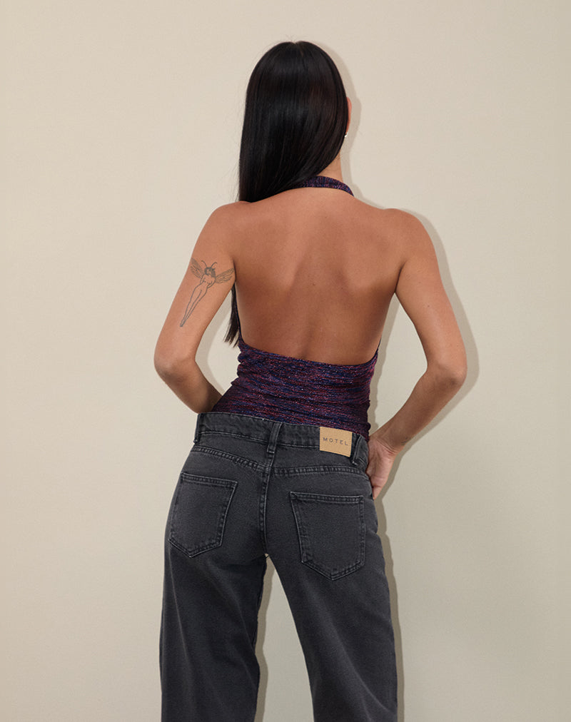 Afbeelding van Cosimo Halter Hals Top in Multicolour