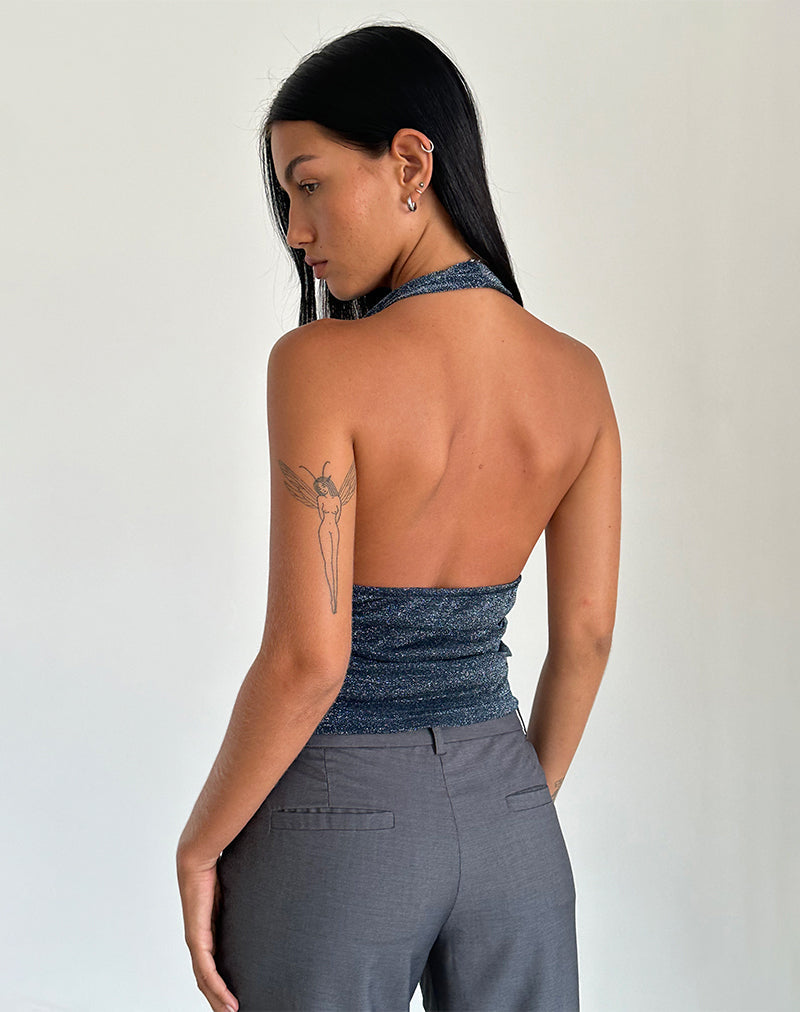 Afbeelding van Cosimo Halter Top in Midnight Shimmer