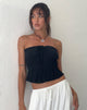 Afbeelding van Cove Bandeau Top in Crinkle Black