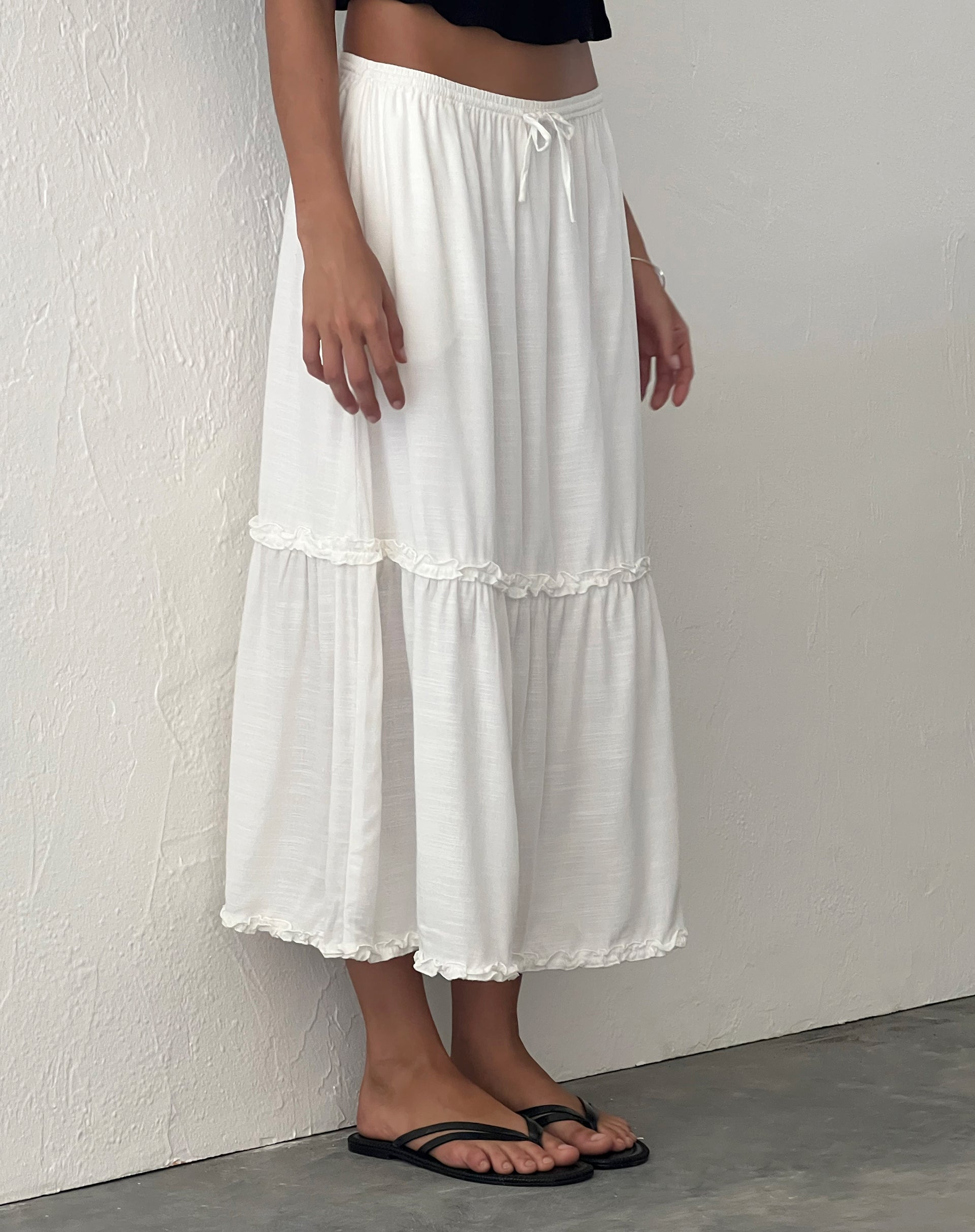 Afbeelding van Iyana Midi rok in Off White