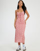 Afbeelding van Coya Maxi Dress in Love Bloom Pink Flock