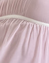 Roze met ivoorkleurige band