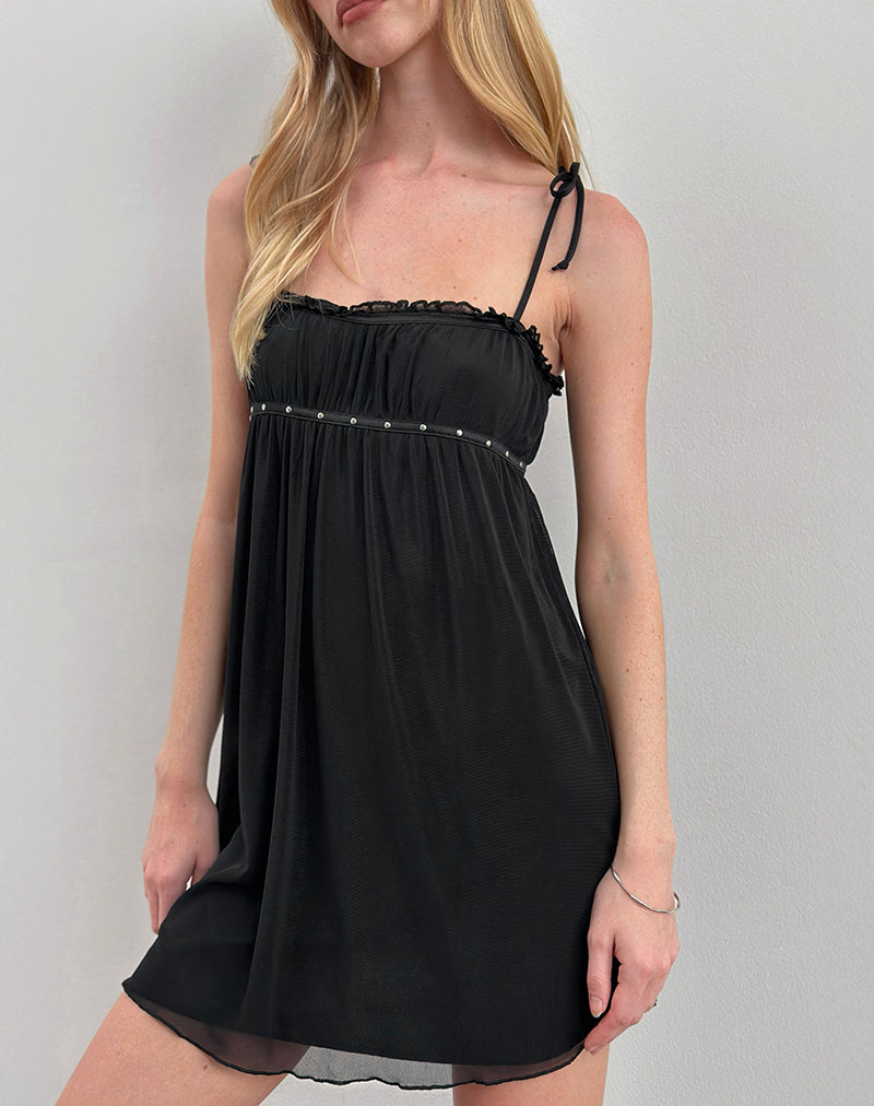 Damiera Mini Dress in Zwart