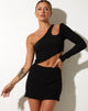 Afbeelding van Guida minirok in Bubble Jersey zwart