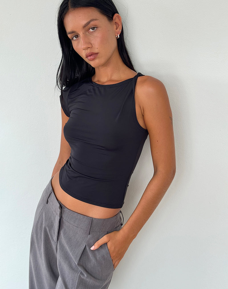 Afbeelding van Dannas Asymmetrische Top in Zwart