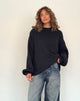 Afbeelding van Daren gebreide oversized trui in zwart