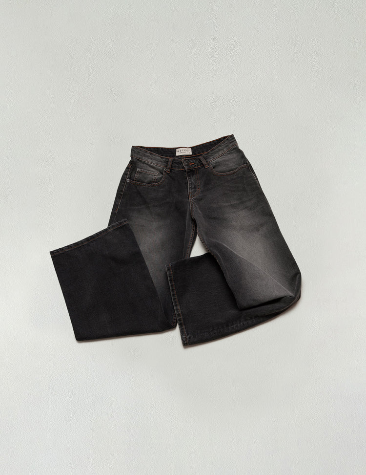 Donker gewassen denim