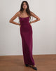 Afbeelding van Darsih Maxi Dress in Basic Polka Flock Berry