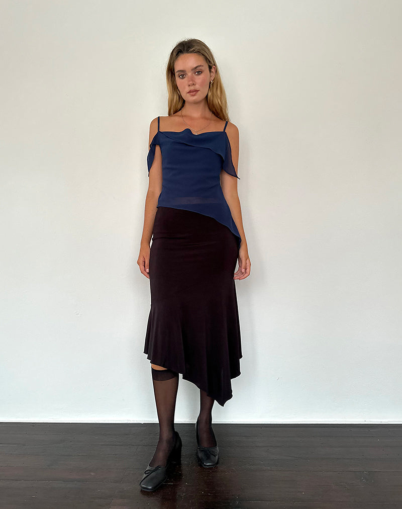Afbeelding van Davila Top in Chiffon Ocean Storm