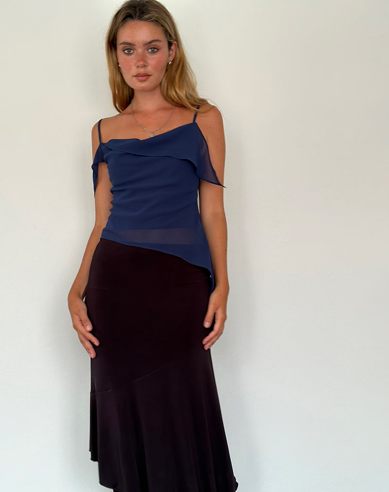 Afbeelding van Davila Top in Chiffon Ocean Storm
