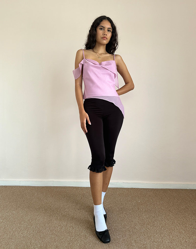 Afbeelding van Davila Chiffon Top in Roze Glinstering