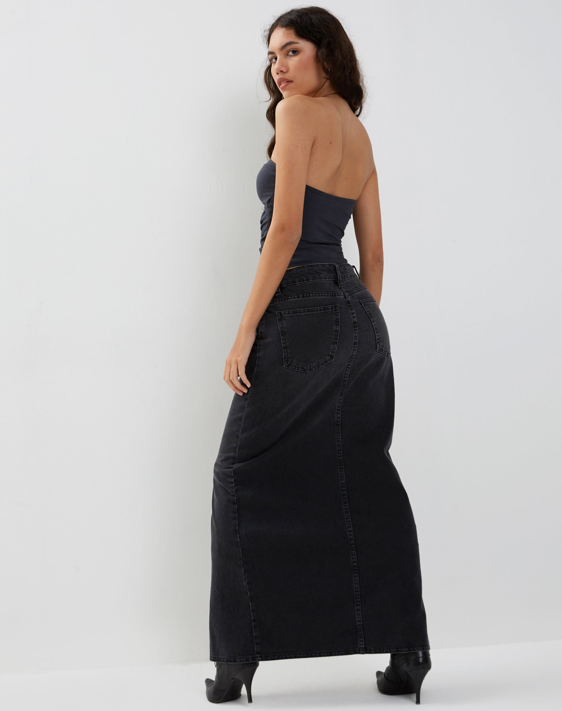 Afbeelding van Dayu Bandeau Crop Top in Ocean Storm