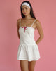 Afbeelding van Dhilla Mini Dress in Wit Popeline