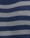 Ton-sur-ton blauwe streep