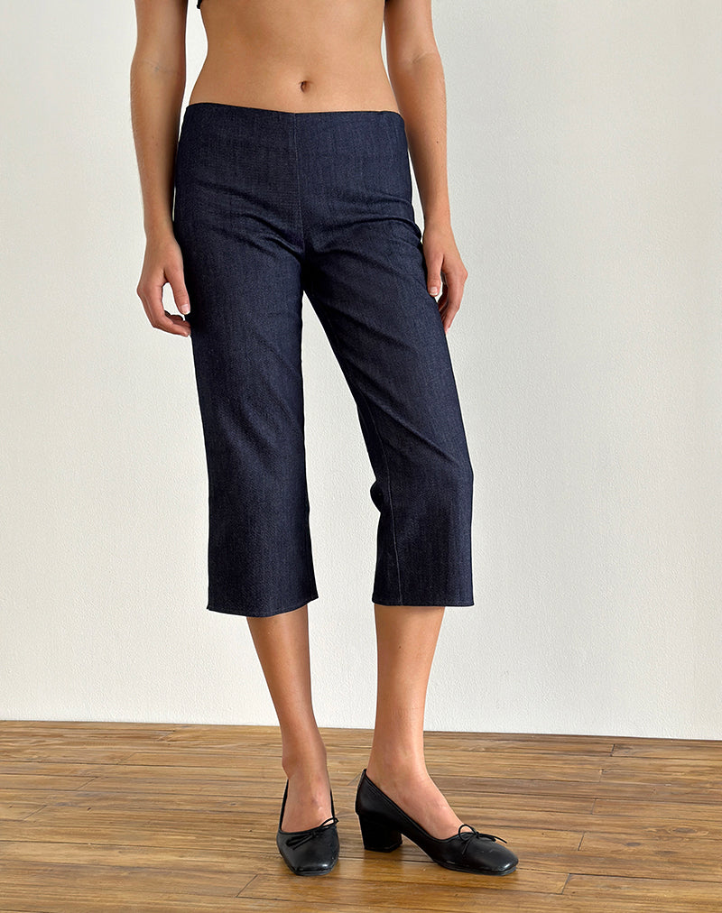 Afbeelding van Diran Capri Broek in Chambray Indigo