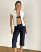 Afbeelding van Diran Capri Broek in Chambray Indigo