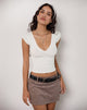 Afbeelding van Dolores Wrap Top in Rayon Jersey Ivoor