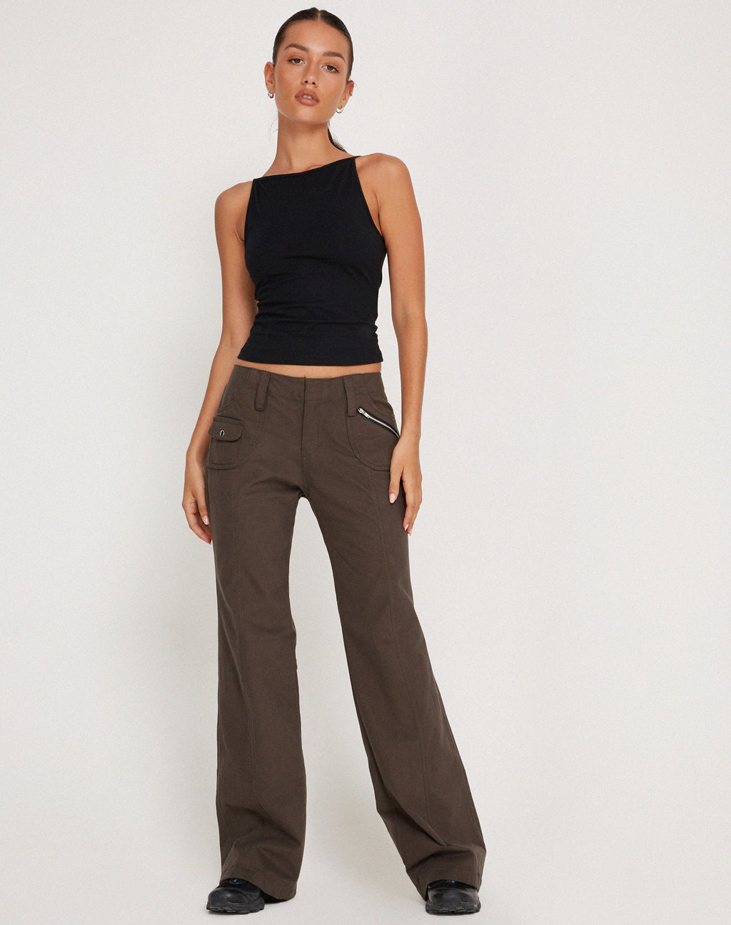 Dudley Vest Top in Zwart