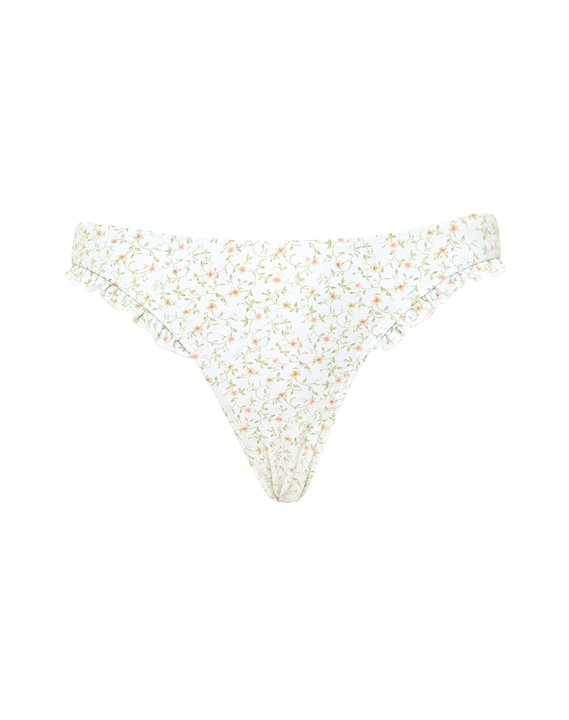 Afbeelding van Effie Frill Bikinibroekje in Pretty Petal Ivoor