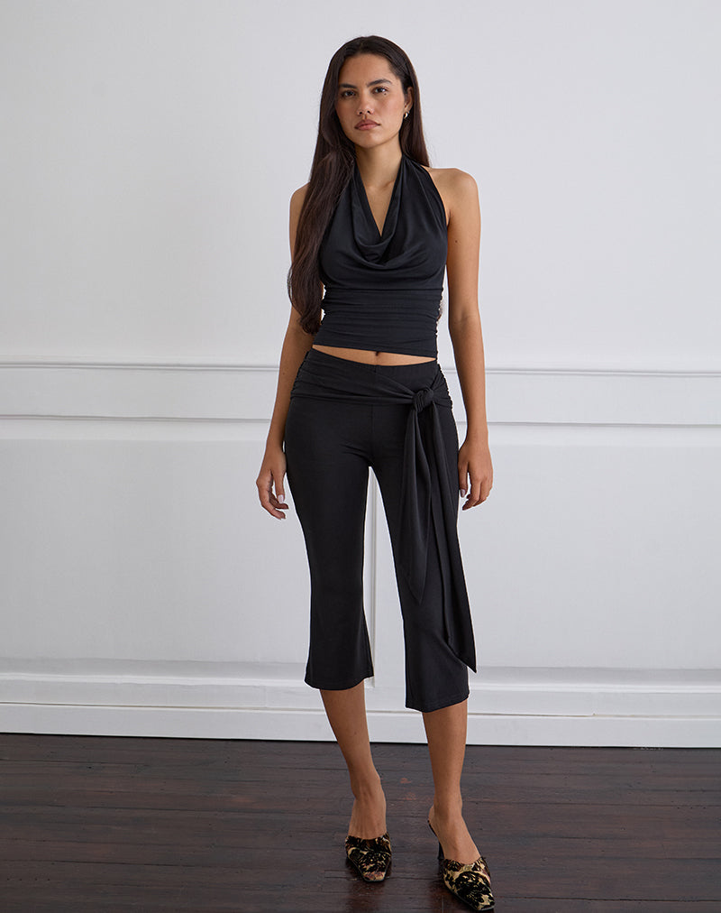 Effy Stropdas Cupro Capri in Zwart