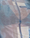 blauwe abstracte verfkwast