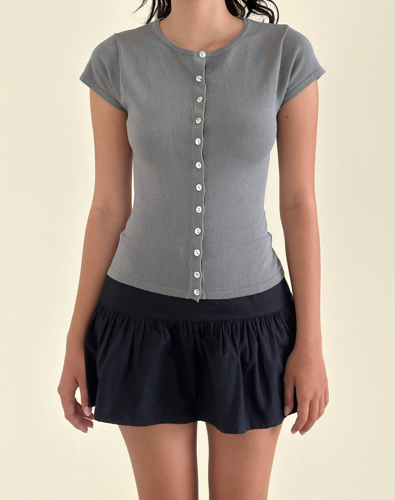 Afbeelding van Elmira Top in Flat Knit Grijs