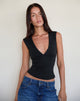 Afbeelding van Emberly Plunge Top in Zwart