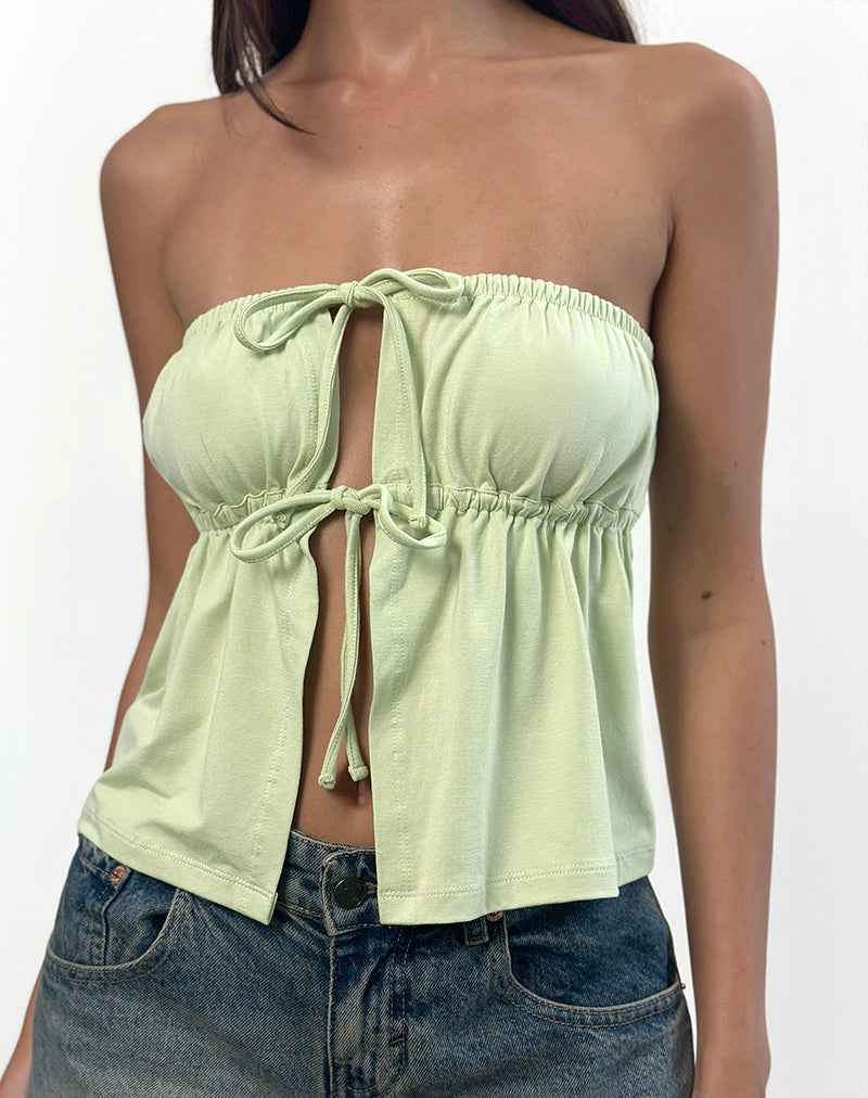 Afbeelding van Ender Bandeau Top in Rayon Pistachio