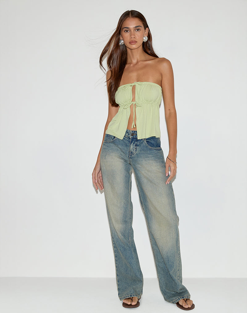 Afbeelding van Ender Bandeau Top in Rayon Pistachio